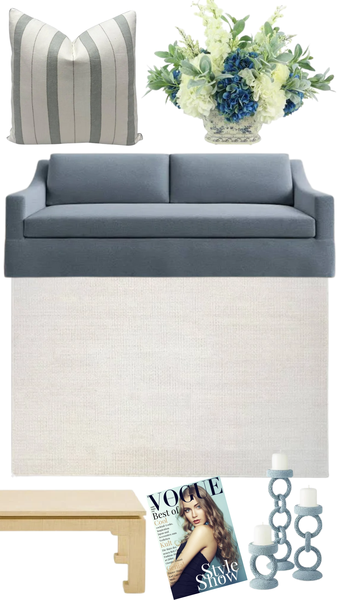 Colefax & Fowler - Chaney in Aqua