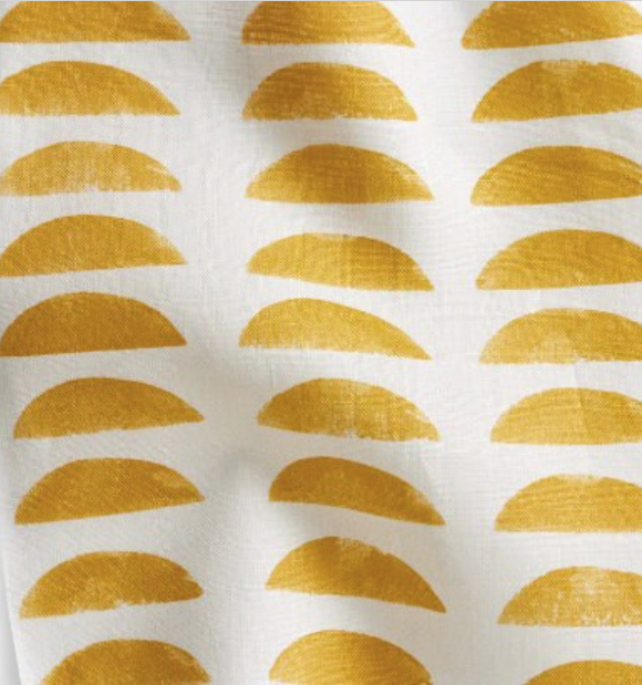 Rebecca Atwood, Hills Fabric in Goldenrod