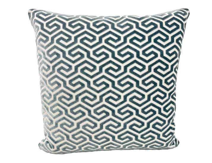 Schumacher - Ming Fret Velvet in Mineral