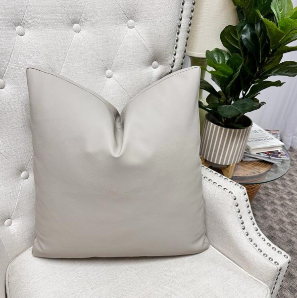 Schumacher - Vegan Leather in Pewter