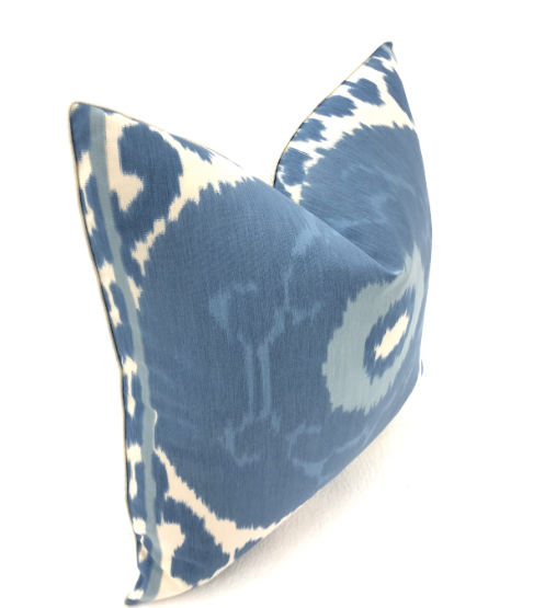 Schumacher - Samarkand Ikat II in Porcelain