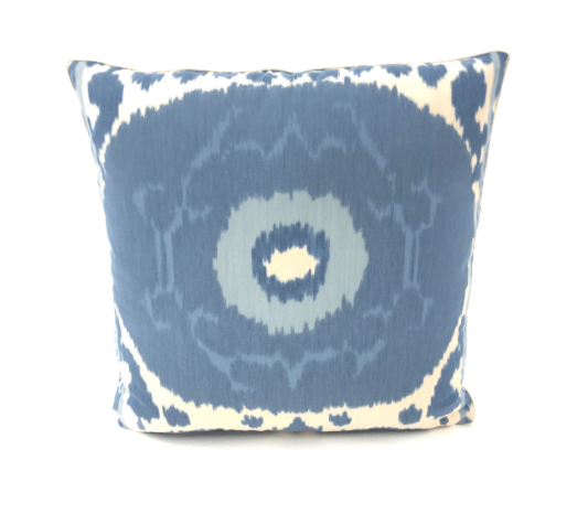 Schumacher - Samarkand Ikat II in Porcelain