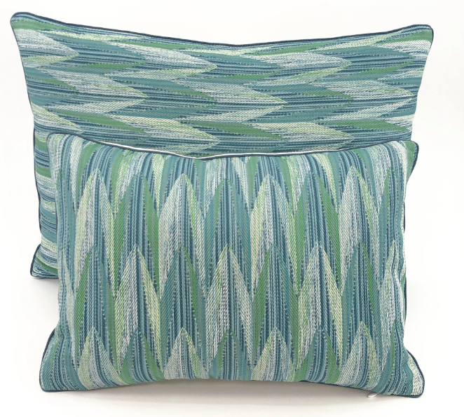 Schumacher - Verdant in Aqua/Leaf