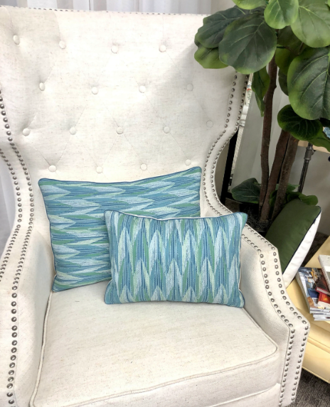 Schumacher - Verdant in Aqua/Leaf