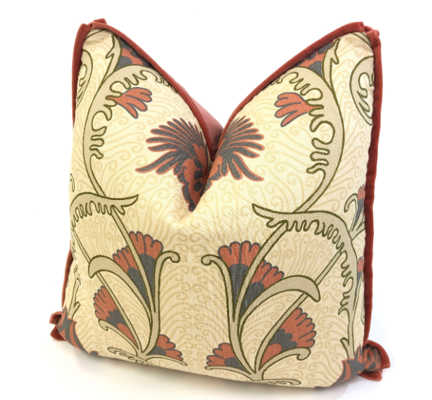 Quadrille - Contessa in Multi Salmon/Coal/Beige