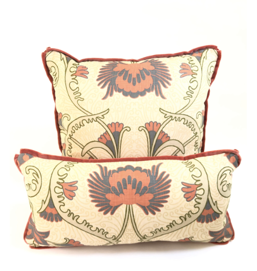 Quadrille - Contessa in Multi Salmon/Coal/Beige