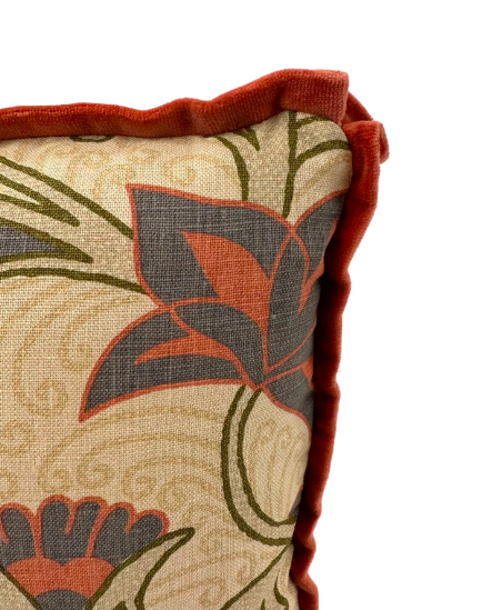 Quadrille - Contessa in Multi Salmon/Coal/Beige