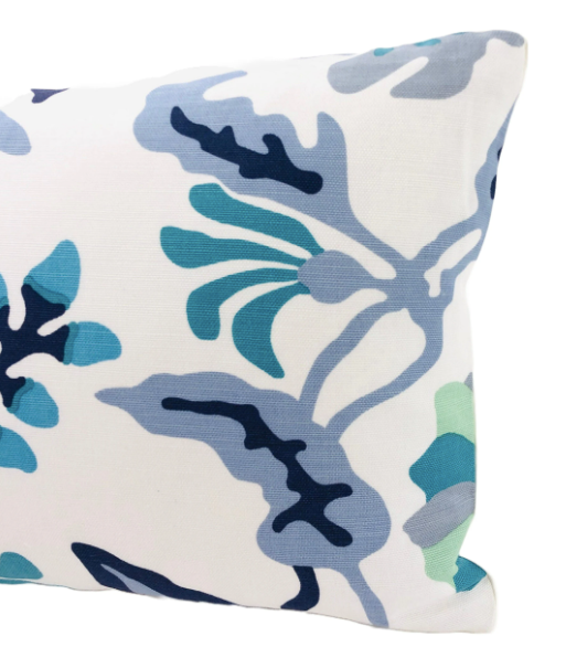 Quadrille - Potalla in Multi Blues on White