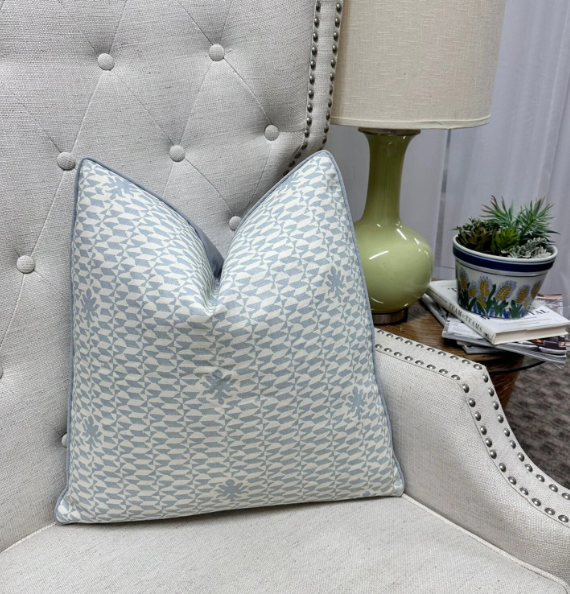 Quadrille - Carlo II Neutral in Soft Windsor Blue