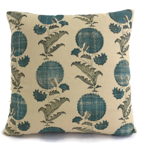 Michael S. Smith / Jasper - Indian Flower in Turquoise