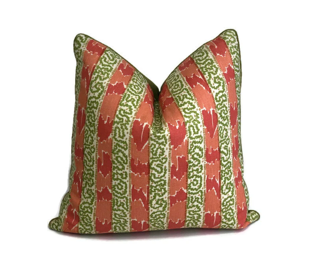 Quadrille/China Seas - Bijou Stripe in New Shrimps Green