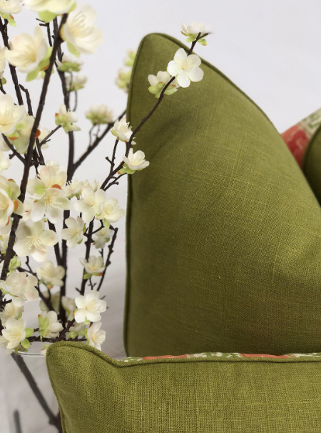 Quadrille/China Seas - Bijou Stripe in New Shrimps Green