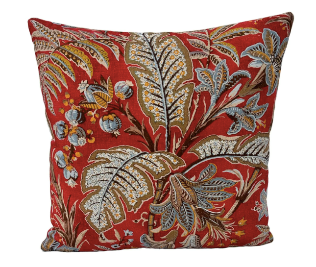 Colefax & Fowler - Paisley Leaf in Red