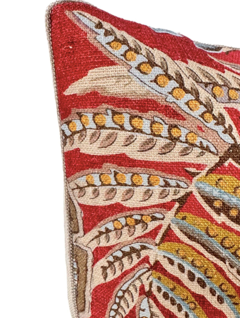 Colefax & Fowler - Paisley Leaf in Red