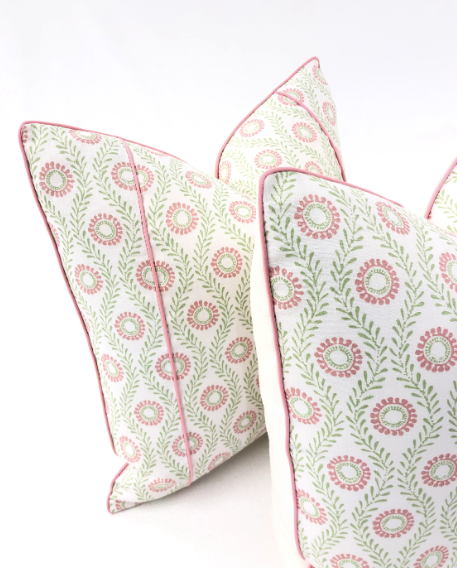 Colefax & Fowler - Swift in Pink/Green