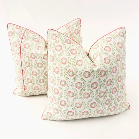 Colefax & Fowler - Swift in Pink/Green