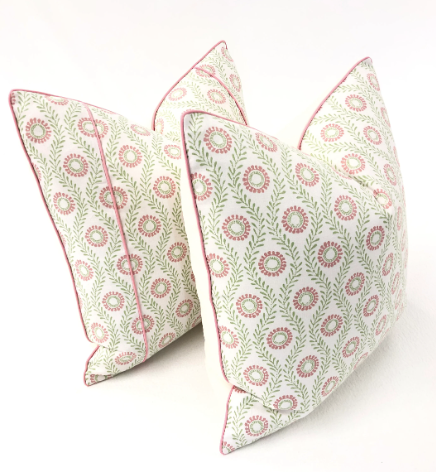 Colefax & Fowler - Swift in Pink/Green