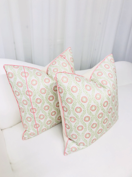 Colefax & Fowler - Swift in Pink/Green