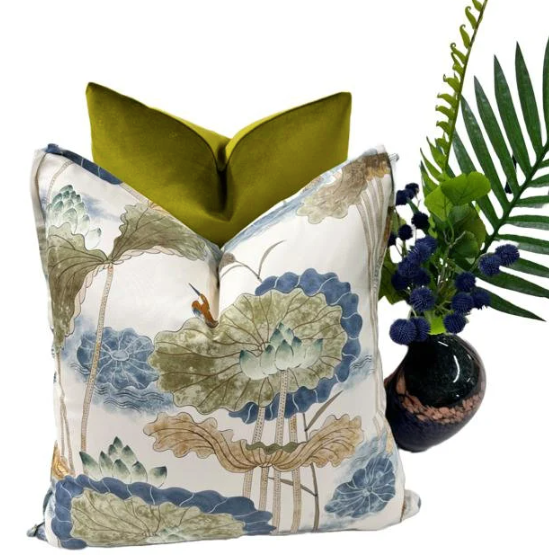 Cowtan & Tout - Treasure Flower in Blue/Celadon/Ivory