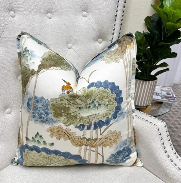 Cowtan & Tout - Treasure Flower in Blue/Celadon/Ivory