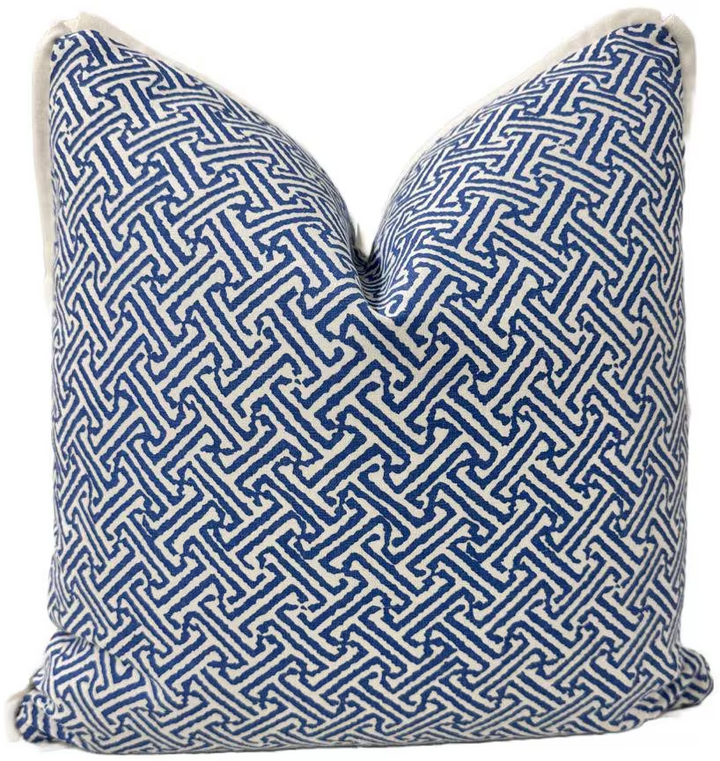 Quadrille - Java Java in French Blue on White