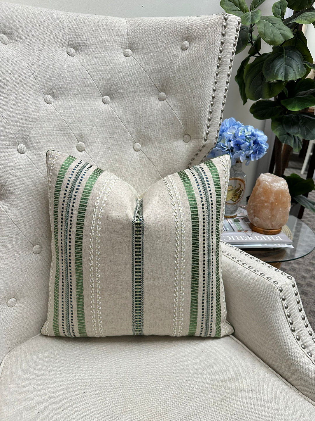 Lee Jofa - Nautique Emb in Green/Blue