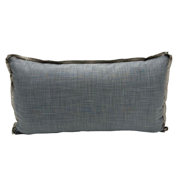 Fortuny - Camo Isole in Faded Blue & Silvery Gold Texture