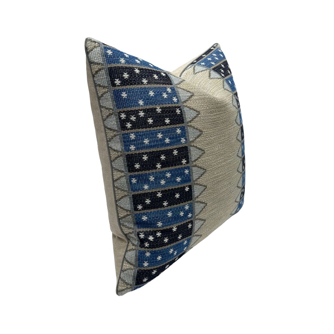 Schumacher - Noor Kilim Stripe in Indigo