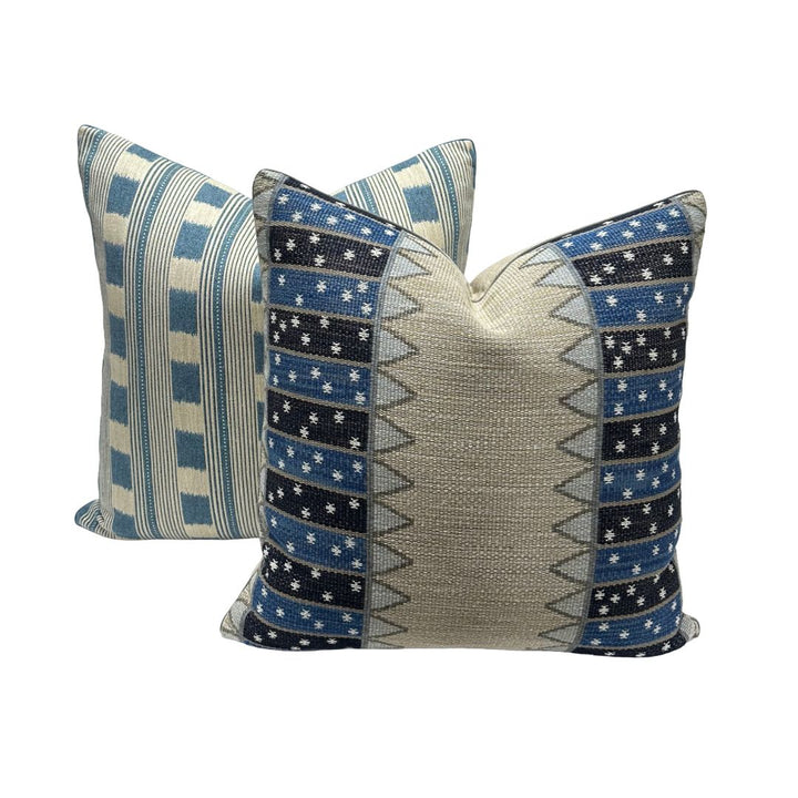 Schumacher - Noor Kilim Stripe in Indigo