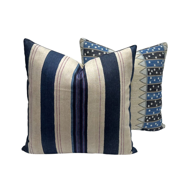 Schumacher - Noor Kilim Stripe in Indigo