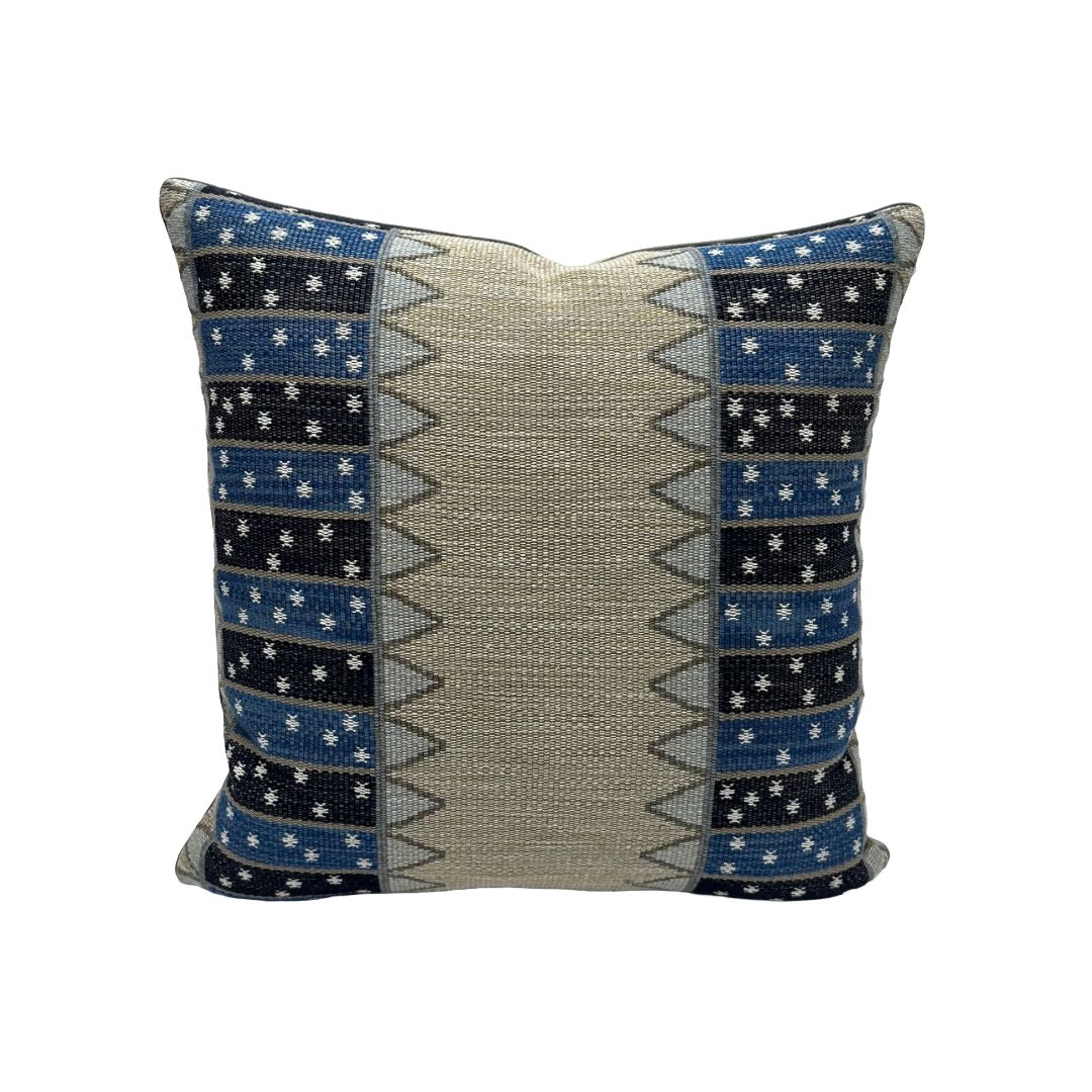 Schumacher - Noor Kilim Stripe in Indigo