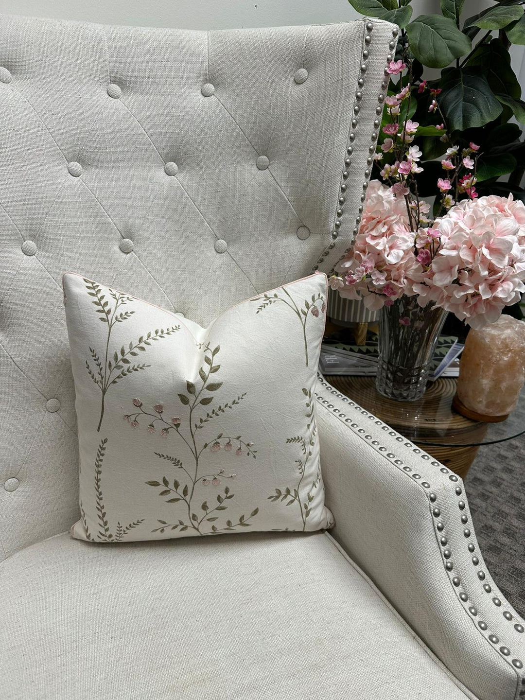 Schumacher - Cynthia Embroidery in Natural