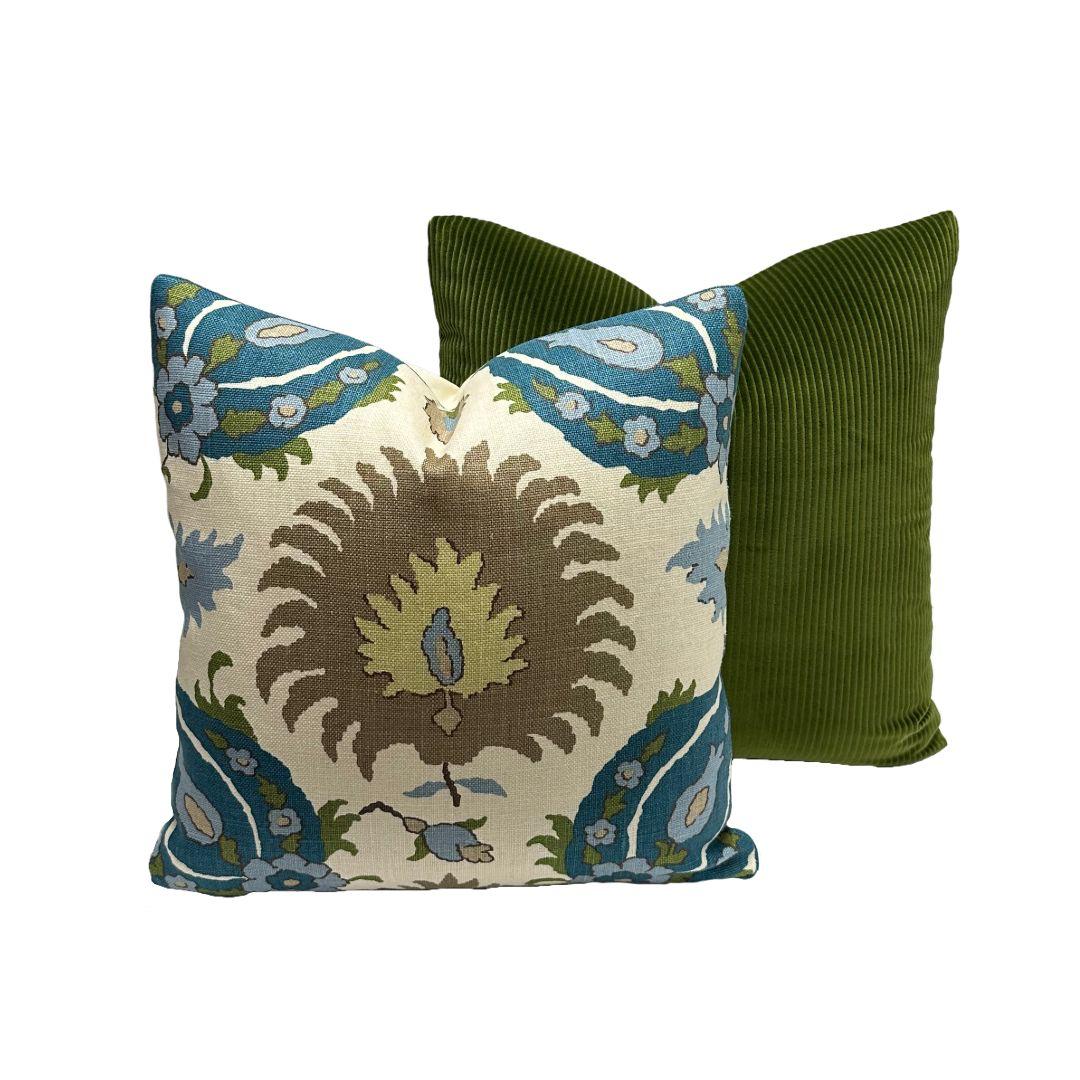 Brunschwig & Fils - Kashmiri in Teal/Blue/Taupe