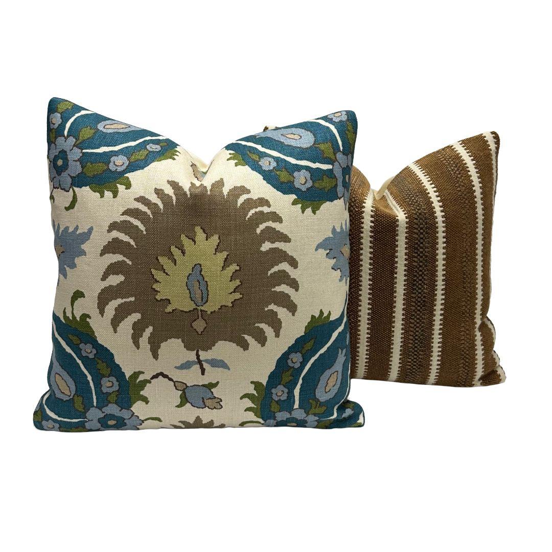 Brunschwig & Fils - Kashmiri in Teal/Blue/Taupe