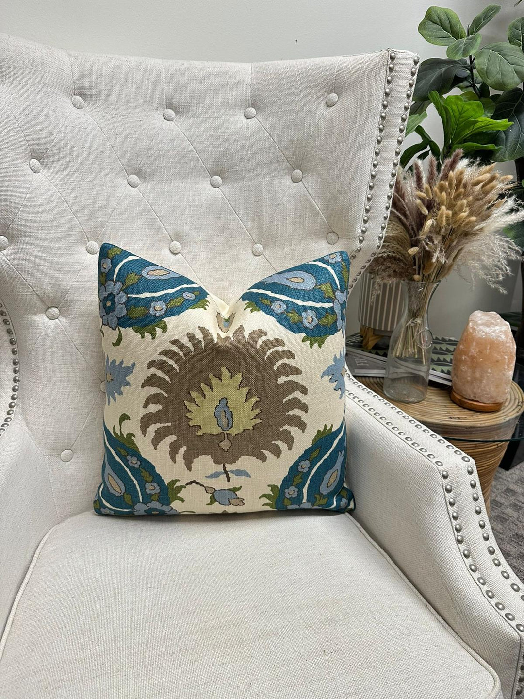 Brunschwig & Fils - Kashmiri in Teal/Blue/Taupe