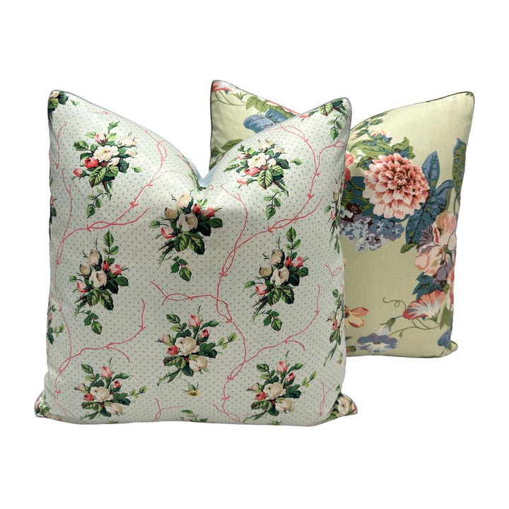 Schumacher - Vintage Floral in Aqua