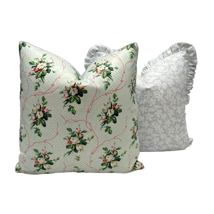 Schumacher - Vintage Floral in Aqua