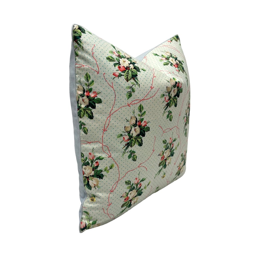 Schumacher - Vintage Floral in Aqua