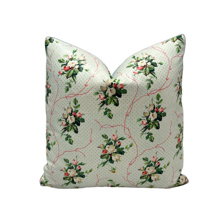 Schumacher - Vintage Floral in Aqua