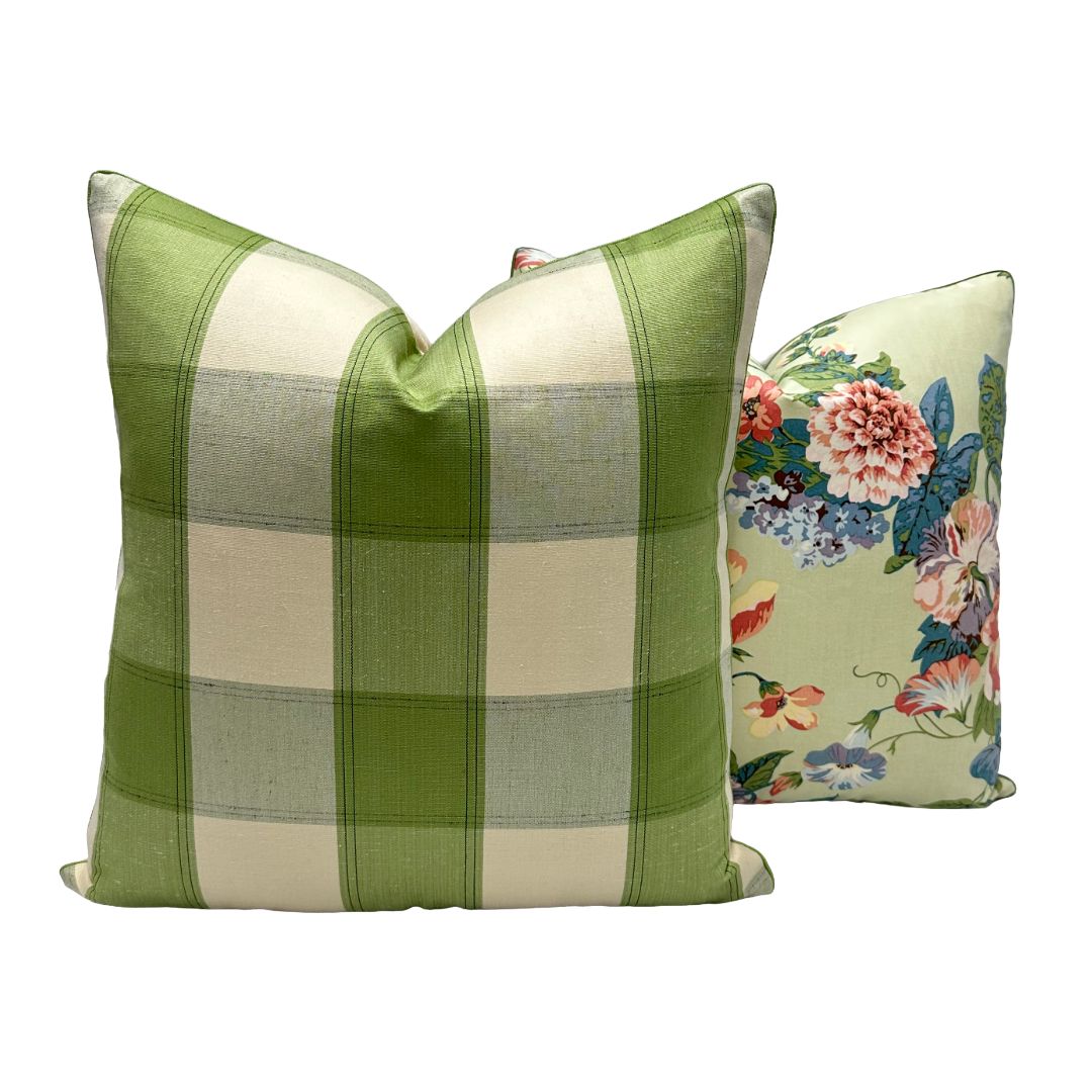 Estate Windowpane in Leaf Green