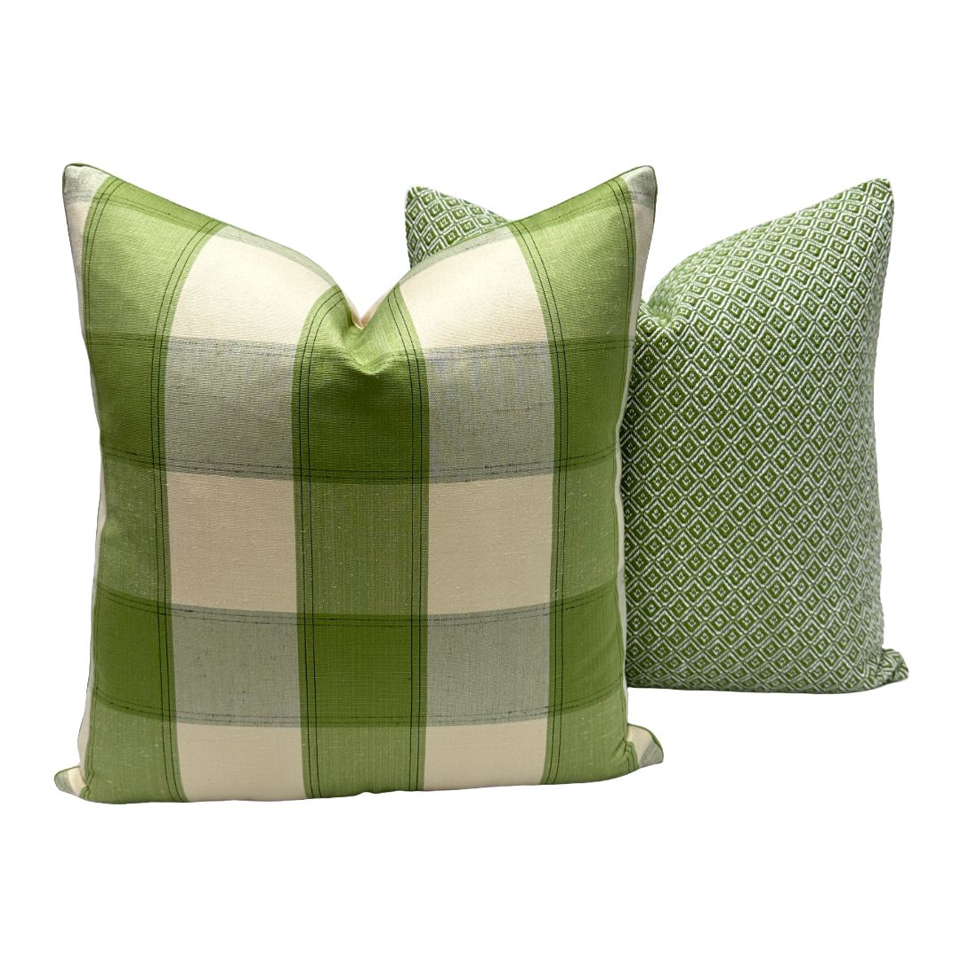 Estate Windowpane in Leaf Green
