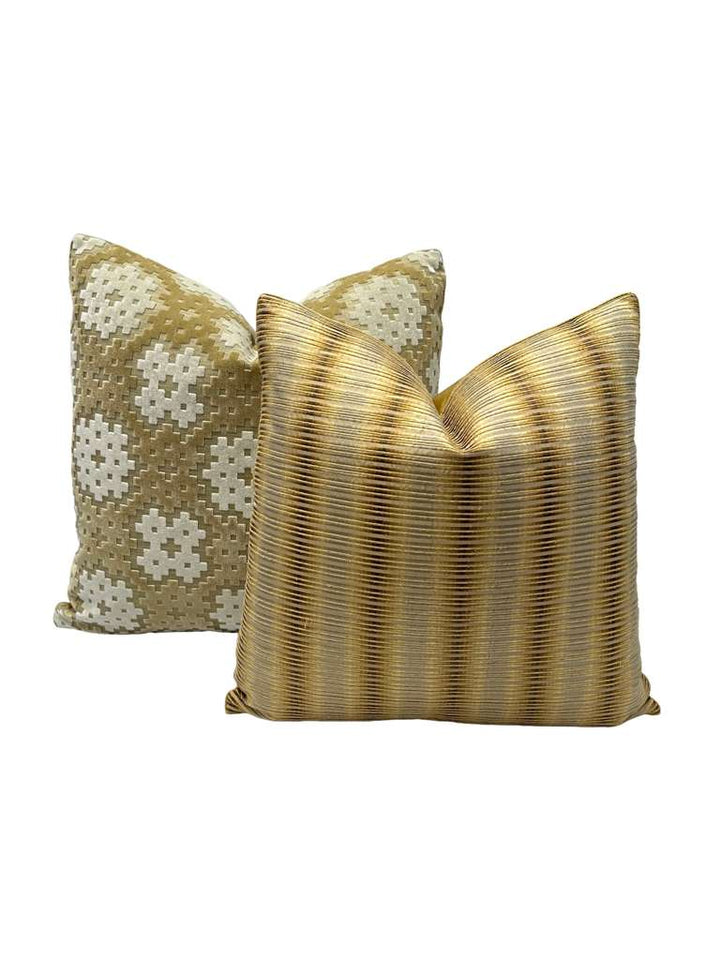 Silk Weave Stripe in Antique Gold