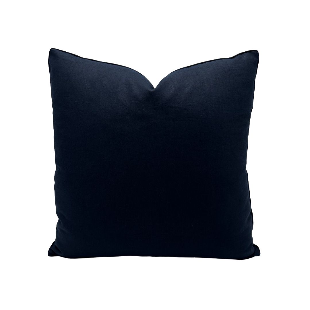 Plain Linen in Deep Navy