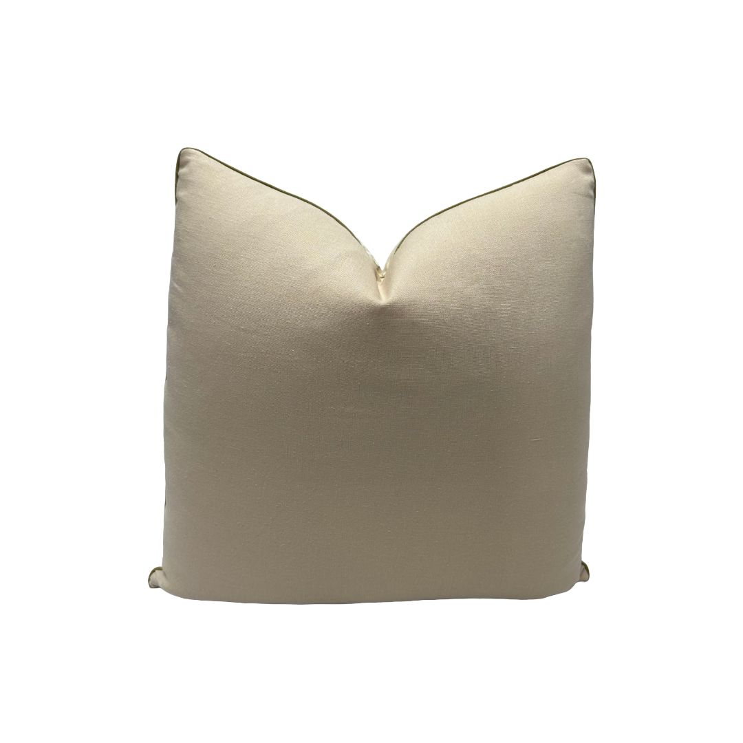 Colefax & Fowler - Elina Linen Embroidery in Leaf