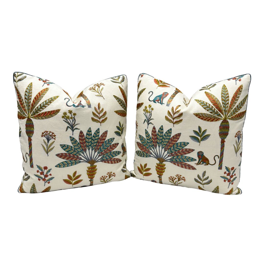 Colefax & Fowler - Zanzibar in Multi - Embroidery