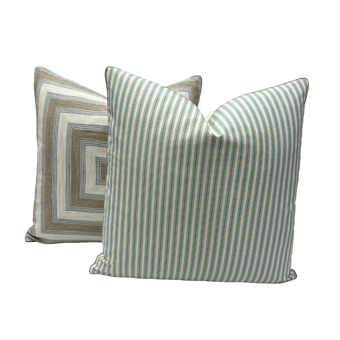 Colefax & Fowler - Elmscott Stripe in Emerald