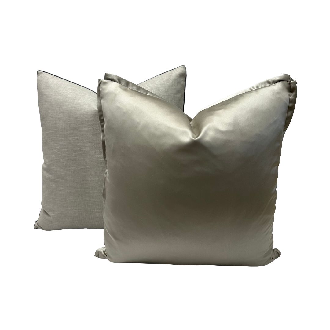 Silk Taffeta in Dove Grey