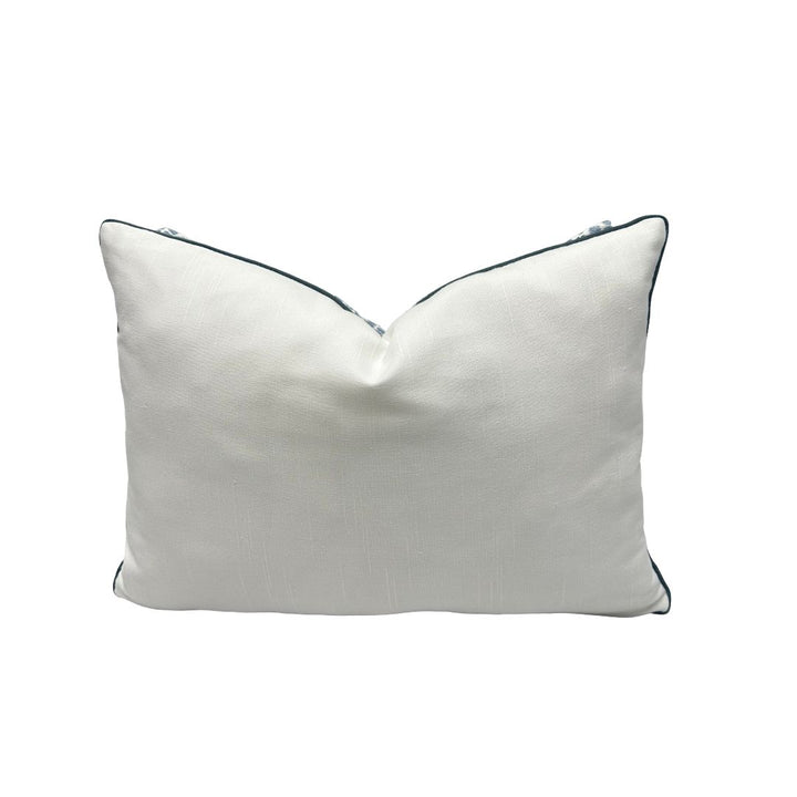 Lee Jofa - Kaya II in Sky with Tape Trim and Ruffle Tape