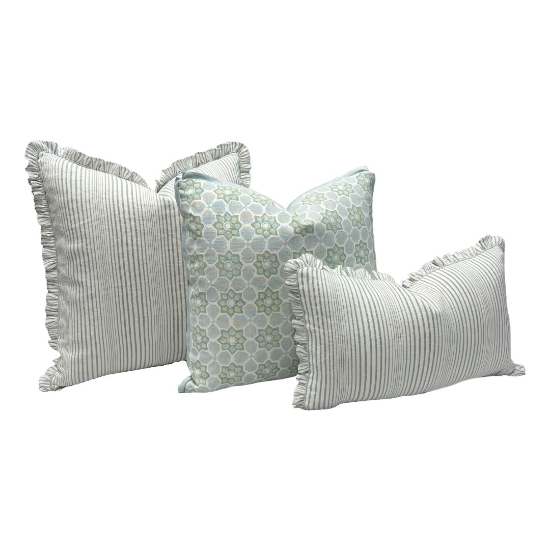 Cowtan & Tout - Somerton Stripe in Aqua