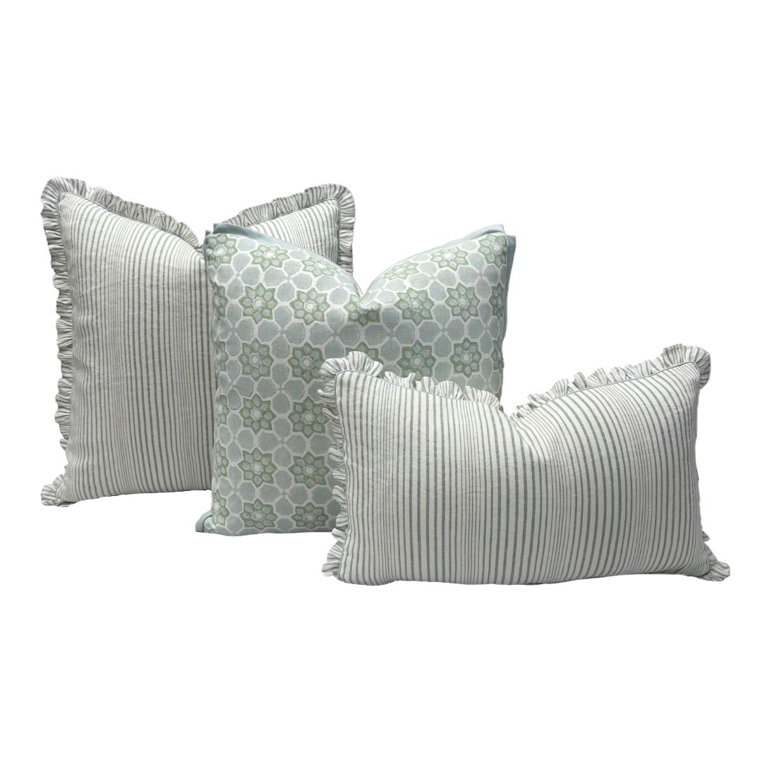 Cowtan & Tout - Somerton Stripe in Aqua